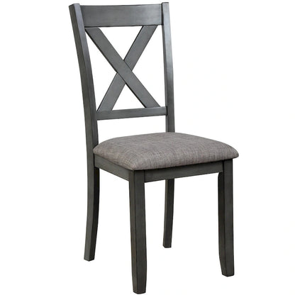 6-Piece Wooden Kitchen Dining Table Set with 4 Chairs and Bench