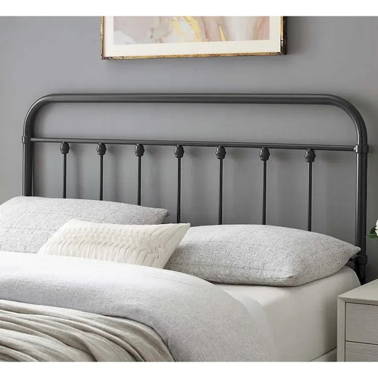 Ellen Classic Queen Size Grey Metal Headboard