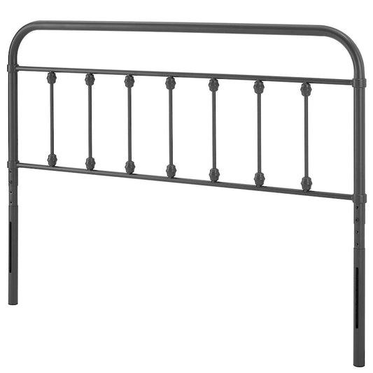 Ellen Classic Queen Size Grey Metal Headboard