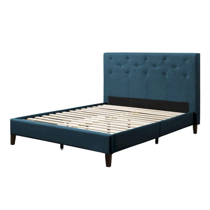 Nova Ridge Upholstered Button-Tufted Bed Frame, Full
