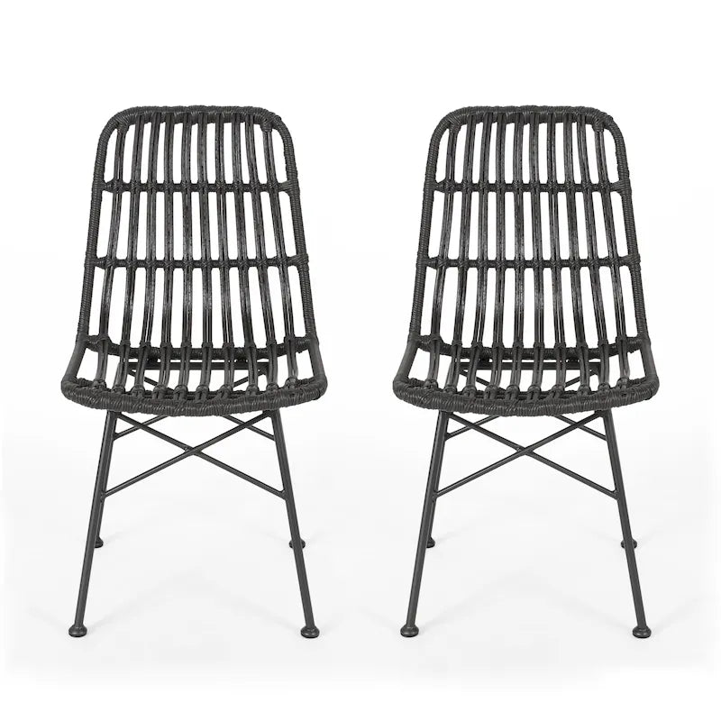 Assisi Wicker Dining Chairs (Set of 2) by Christopher Knight Home