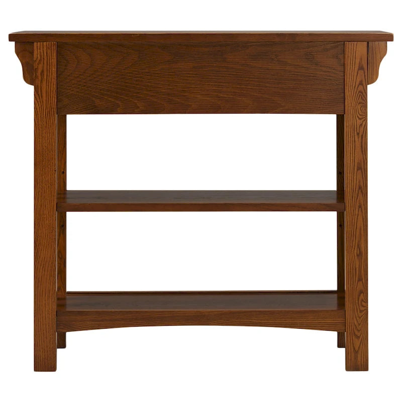 Leick Home Mission Bookcase Console Table with Drawers