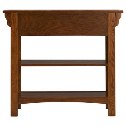 Leick Home Mission Bookcase Console Table with Drawers