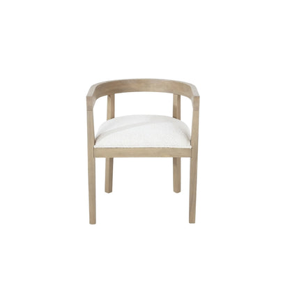 Ladieu Fabric and Wood Tub Dining Chairs Set of 2by Christopher Knight Home