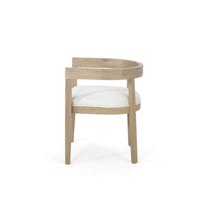 Ladieu Fabric and Wood Tub Dining Chairs Set of 2by Christopher Knight Home