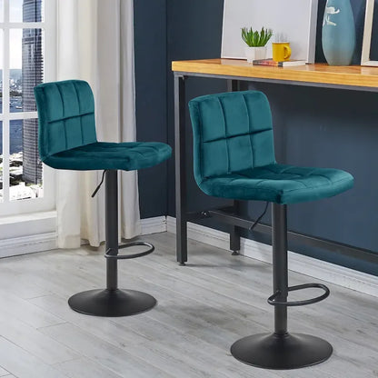 Swivel Adjustable Height with Armless Bar Stools
