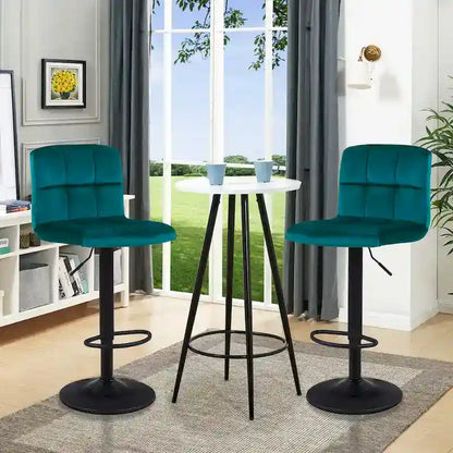Swivel Adjustable Height with Armless Bar Stools