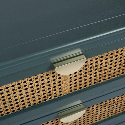 Natural Rattan Storage Cabinet 3 Drawer Chest