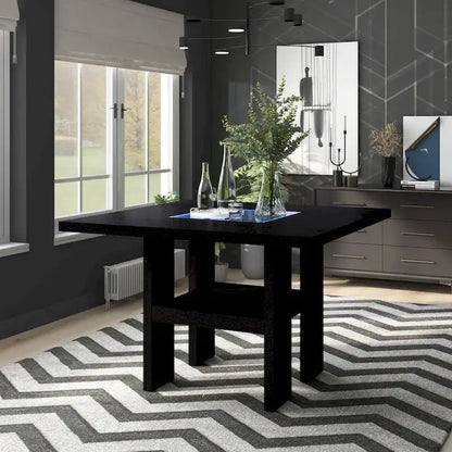 Strick & Bolton Lange 54-inch Square Light-up Counter Height Wood Dining Table