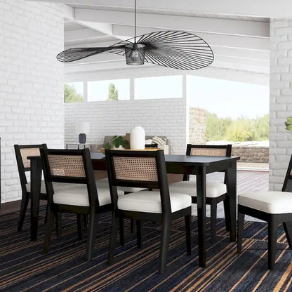 Brentwood Black Wood Rectangle Dining Table by Homestyles - 66 x 30 x 36