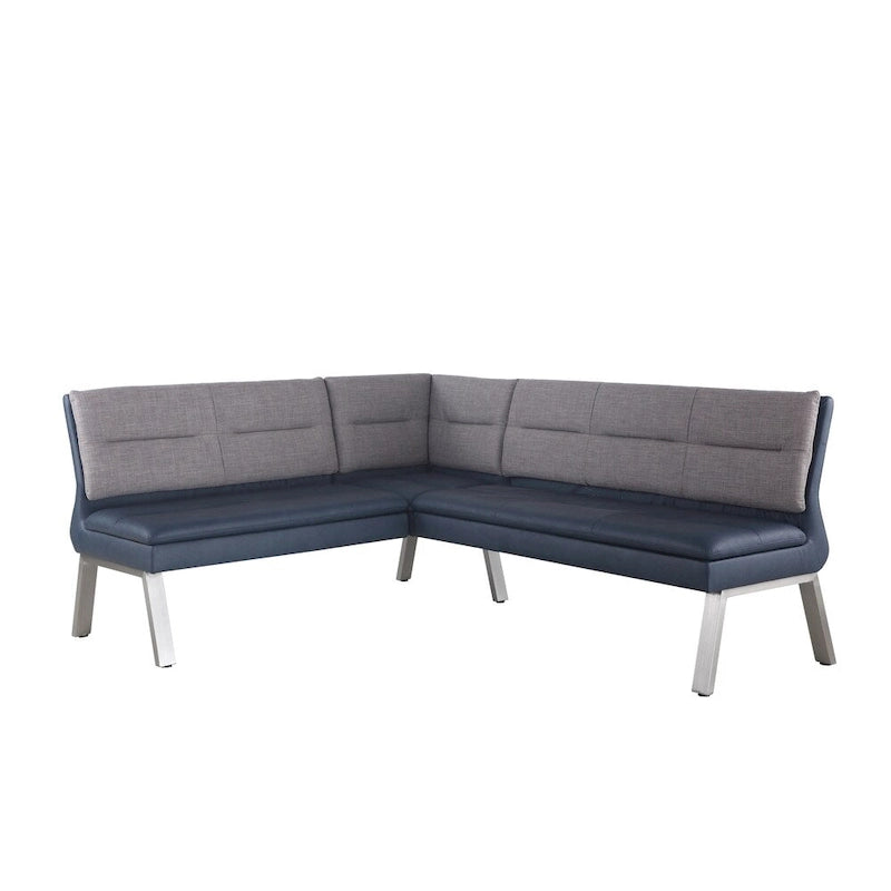 Somette Janice Two-Tone Nook and Table Dining Set