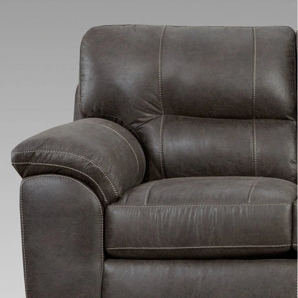 Roundhill Furniture Tirana Contemporary Fabric Pillow-top Arm 4-Piece Sofa Set in Sequoia Ash