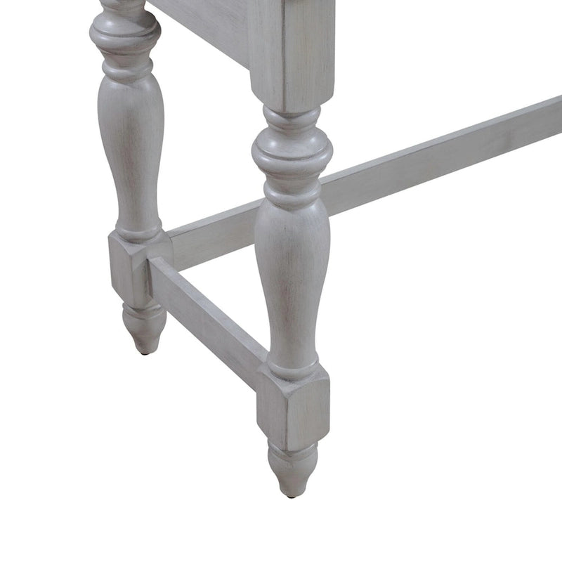 Ocean Isle Antique White 4-Piece Console Table Set