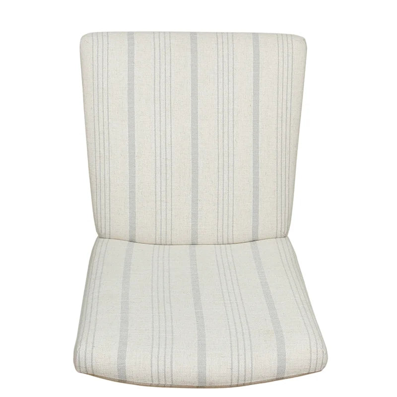 HomePop Classic Parsons Dining Chair - Dove Grey Stripe (Set of 2)