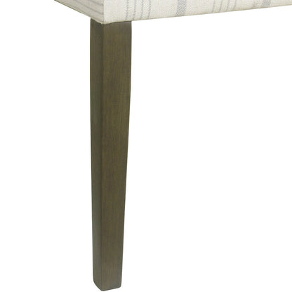 HomePop Classic Parsons Dining Chair - Dove Grey Stripe (Set of 2)