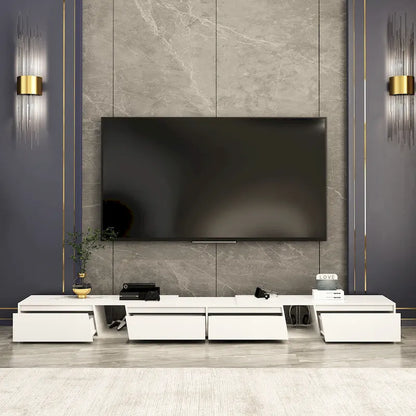 TV Stand Modern Extendable TV Stand in Stretch for TVs up to 120
