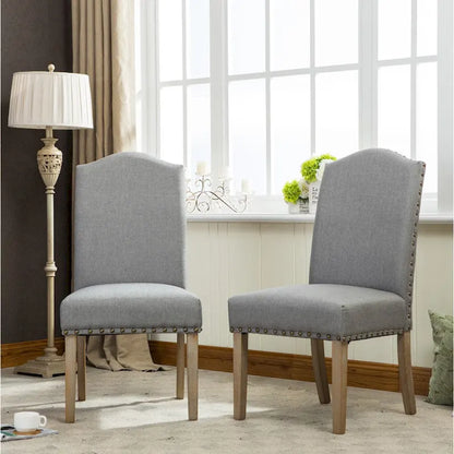 Roundhill Furniture Mod Urban Solid Wood Upholstered Parson Chairs (Set of 2)