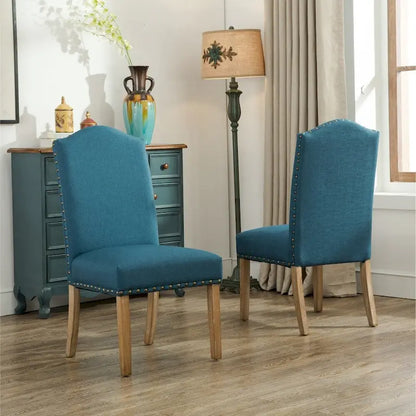 Roundhill Furniture Mod Urban Solid Wood Upholstered Parson Chairs (Set of 2)