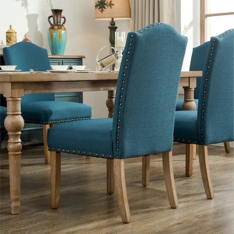 Roundhill Furniture Mod Urban Solid Wood Upholstered Parson Chairs (Set of 2)