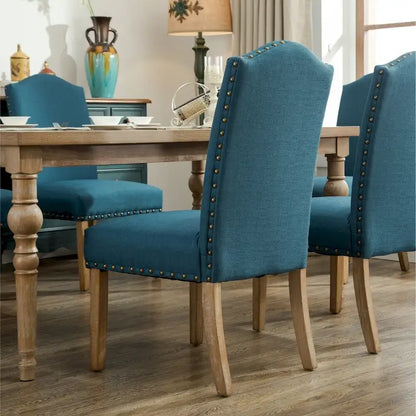 Roundhill Furniture Mod Urban Solid Wood Upholstered Parson Chairs (Set of 2)