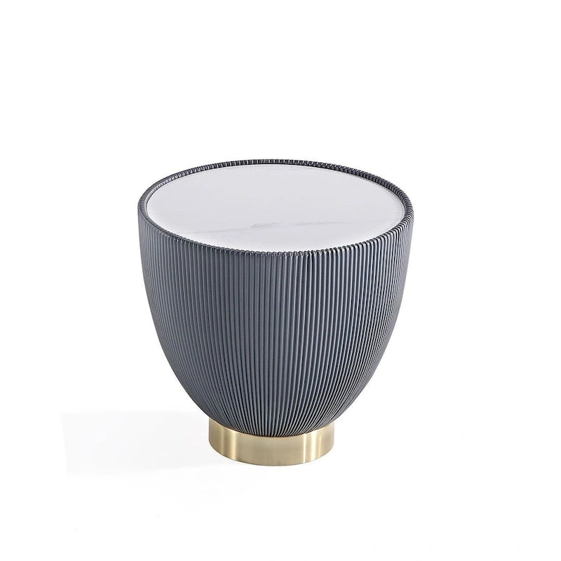 Manhattan Comfort Modern Anderson 2.0 Upholstered End Table