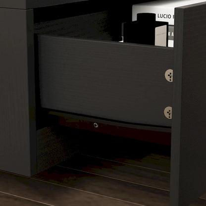 94.5 TV Stand Efficient Cable Management and Spacious Storage Console