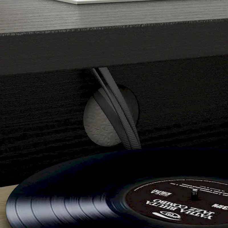 94.5 TV Stand Efficient Cable Management and Spacious Storage Console