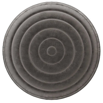 WYNDENHALL Anna Boho Round Pouf in Velvet Fabric