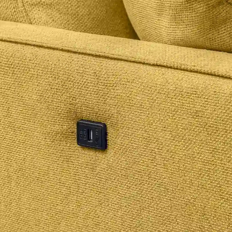 Modern 3-seat Fabric Sofa with USB Charge Port