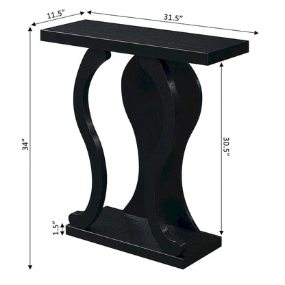 Convenience Concepts Newport Terry B Console Table with Shelf