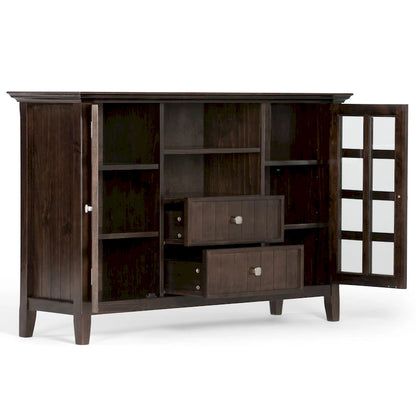 WYNDENHALL Normandy SOLID WOOD 53 inch Wide TV Media Stand For TVs up to 60 inches