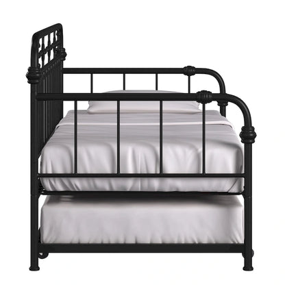 Darren Antique Dark Bronze Metal Daybed with Trundle by iNSPIRE Q Classic