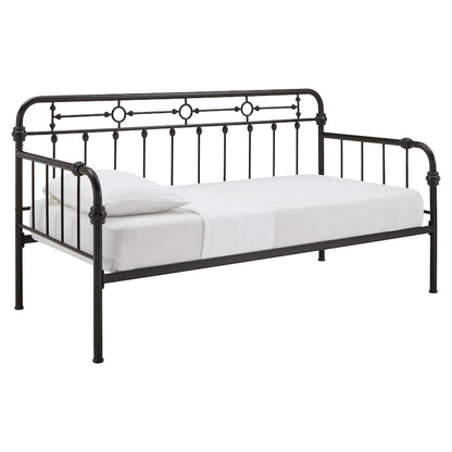 Darren Antique Dark Bronze Metal Daybed with Trundle by iNSPIRE Q Classic