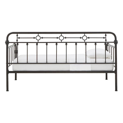 Darren Antique Dark Bronze Metal Daybed with Trundle by iNSPIRE Q Classic