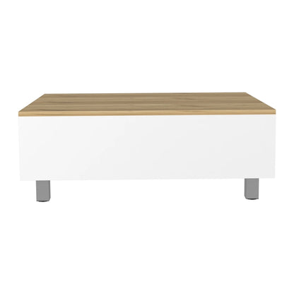 TUHOME Gambia Coffee Table with Lift Top, Concealed Storage and 4 Legs