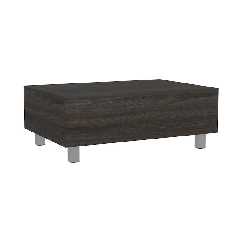TUHOME Gambia Coffee Table with Lift Top, Concealed Storage and 4 Legs