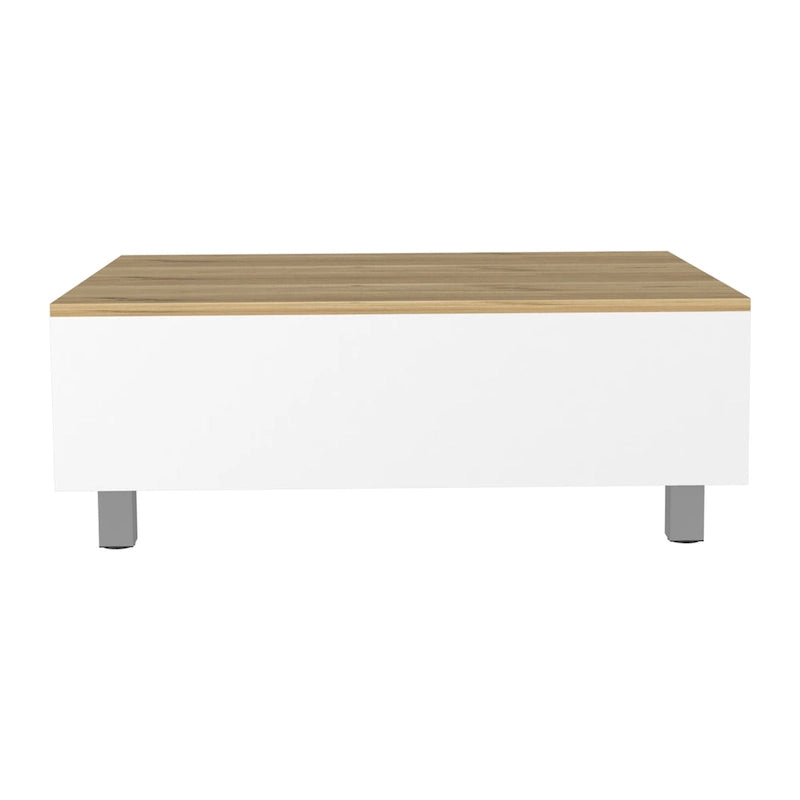 TUHOME Gambia Coffee Table with Lift Top, Concealed Storage and 4 Legs