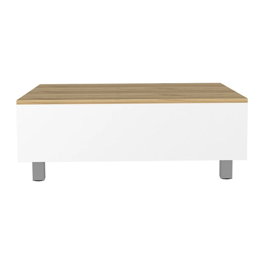 TUHOME Gambia Coffee Table with Lift Top, Concealed Storage and 4 Legs