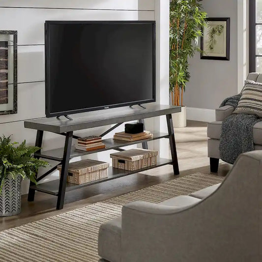 Bryson Rustic X-Base 60-inch TV Stand by iNSPIRE Q Classic