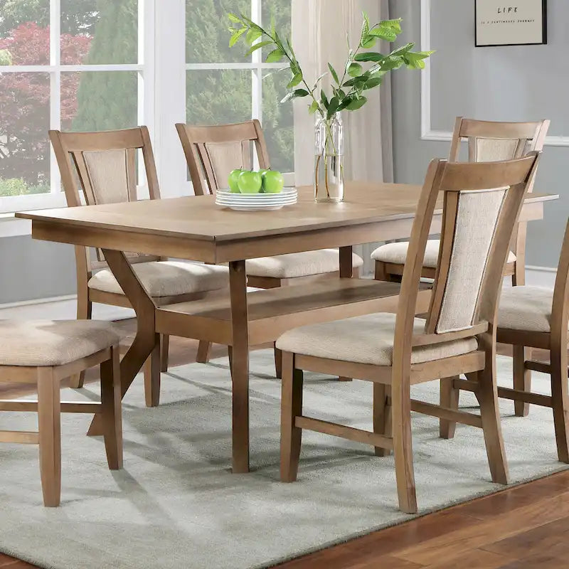 Copper Grove Schmidt 64-inch Wood Dining Table with Shelf