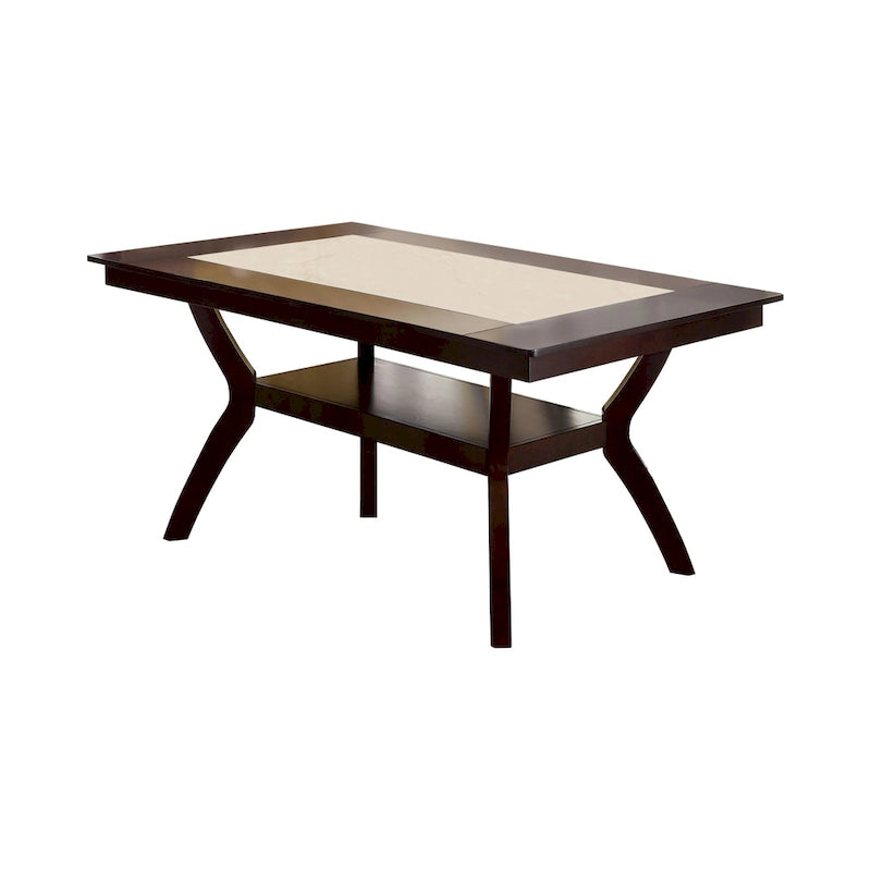 Copper Grove Schmidt 64-inch Wood Dining Table with Shelf