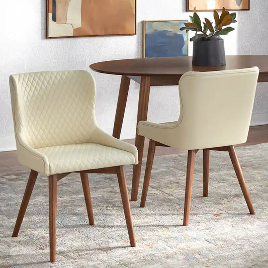 Simple Living Seguro Upholstered Mid-century Dining Chairs (Set of 2)