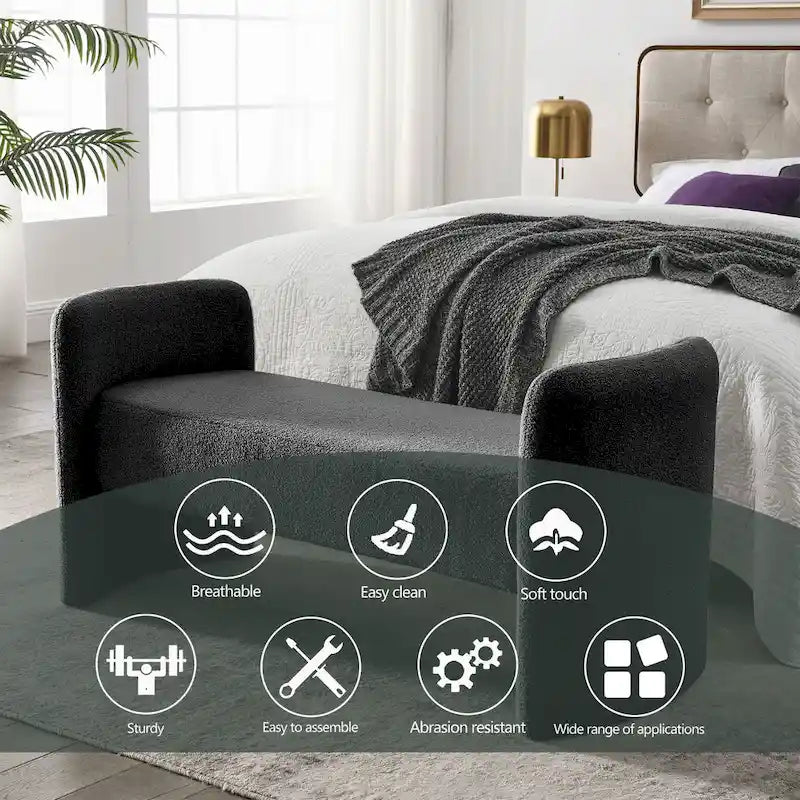 Modern Bench for Bedroom End of Bed