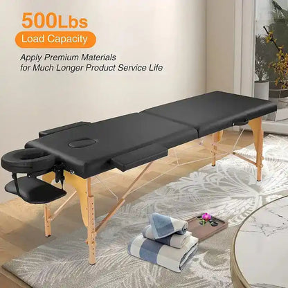 Massage Table 84 Inches Long Portable with Carry Case Table