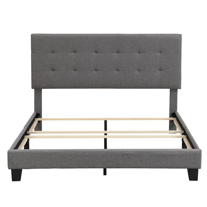 Upholstered Tufted Bed