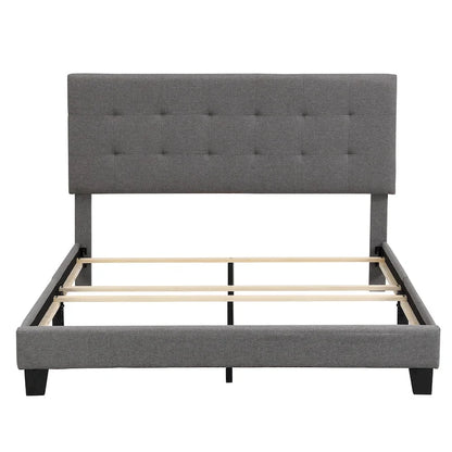 Upholstered Tufted Bed