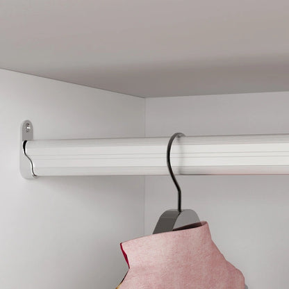 4 Doors Wardrobe Armoire Closet 63 W Bedroom Clothes Storage Cabinet