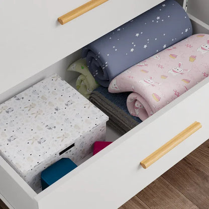 4 Doors Wardrobe Armoire Closet 63 W Bedroom Clothes Storage Cabinet