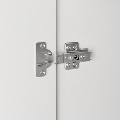 4 Doors Wardrobe Armoire Closet 63 W Bedroom Clothes Storage Cabinet