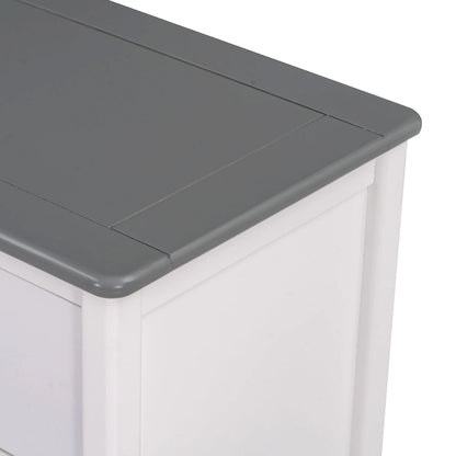 Wooden Storage Dresser with 6 Drawers